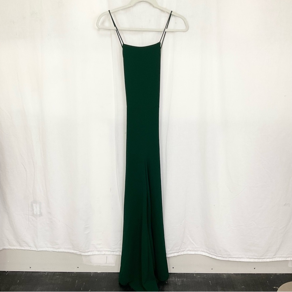 NEW Zara Green Open Back Side Zip Sleeveless Wide Leg Jumpsuit Size S - Picture 4 of 17